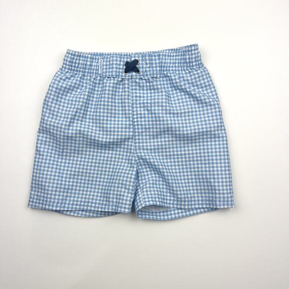 RuggedButts Blue Gingham Swim Shirts - Picture 2 of 5